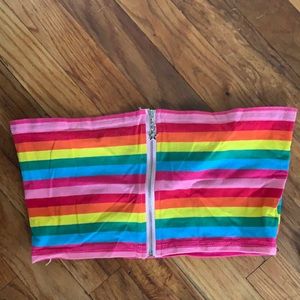 Strapless top! Worn once! In great condition!